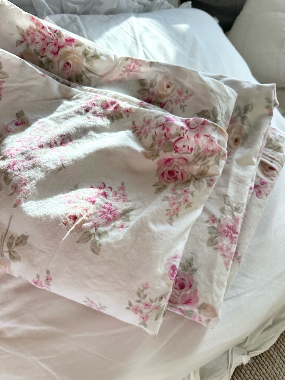 Rachel Ashwell Shabby Chic Rose Floral Duvet Pillowcase Bedding